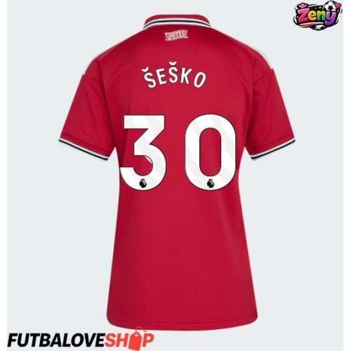 Dres Manchester United Benjamin Sesko #30 Domáci pre Ženy 2026-27 Krátky Rukáv